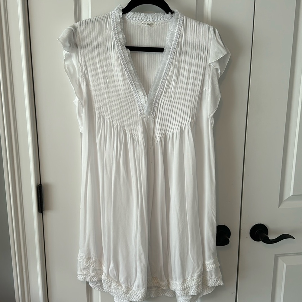 Poupette St. Barths white swim coverup, size L